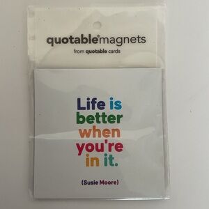 Quotable Cards Magnet NWT